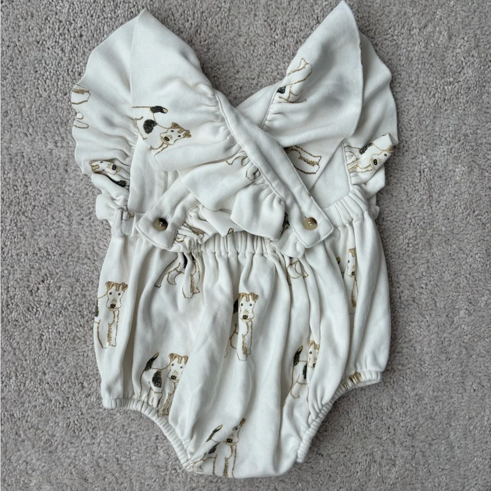 Kate Quinn Terrier Dog Baby Romper - Picture 4 of 8